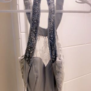 DELICATE GRAY BRIDESMAID/ BALL GOWN